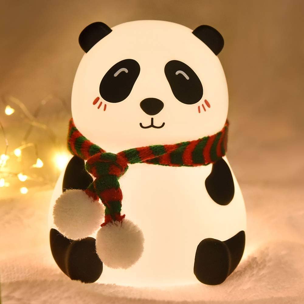 Cute Panda Silicone Night Lamp – Soft LED Bedside Light . (Rechargeable)